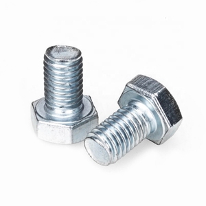Boulons hexagonaux zingués de 1 3/4 ", 3/8 ", 3/4 " selon la norme ASME B 18.2.1, faible MOQ, garantie de haute qualité, différentes longueurs de filetage, disponibles dans toutes les tailles en pouces - Product Image 1