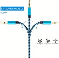 Cable de audio profesional OEM con conector macho a macho M/F, cable de audio OFC blindado para micrófono, cable AUX