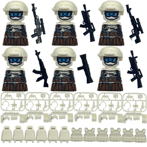 2026 Mini Último Set de Figuras Militares de Policía Especial Fantasma con Chaleco, Mochila, Cinturón y Arma, Bloques de Construcción de Personajes de Guerra, Juguete - Product Image 1