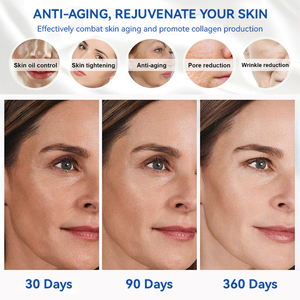 Crème hydratante liftante raffermissante anti-rides au collagène GHK-Cu et peptide de cuivre bleu, réparatrice anti-âge pour le visage - Product Image 3