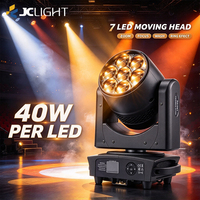 Offre Spéciale 7pcs 40w Dmx Led Zoom Wash 4in1 Rgbw 7*40w Mini Faisceau Led Lavage Tête Mobile Lumière pour Stage Dj Disco