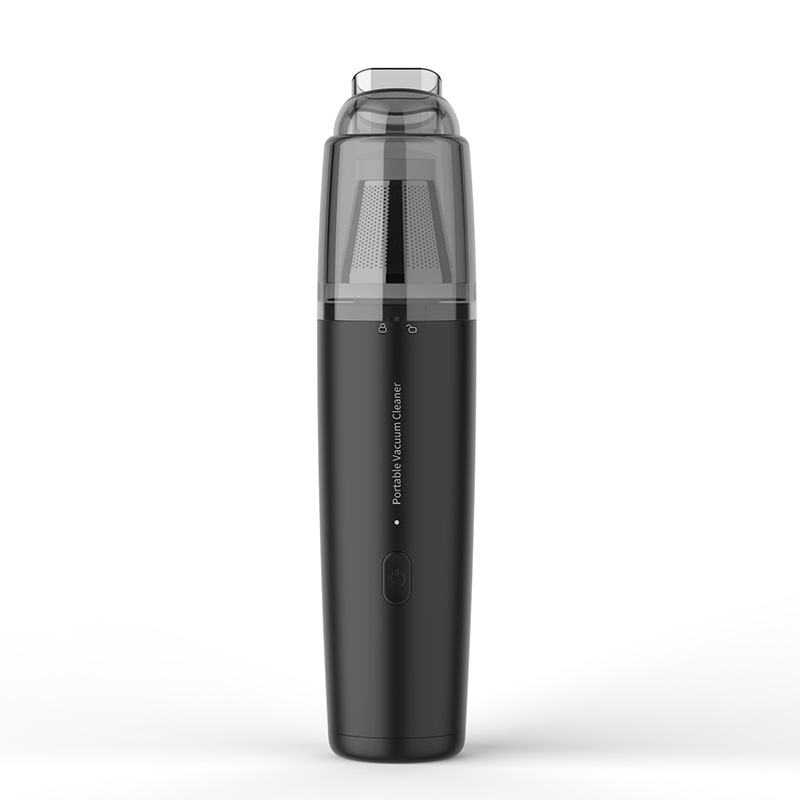 black with metal filter