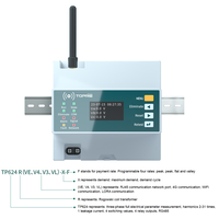 Medidor de Energía Inteligente Modbus TCP/IP TOPRIE de China, Analizador de Calidad de Energía con Riel DIN RJ45, Dispositivo de Monitoreo Eléctrico RS485