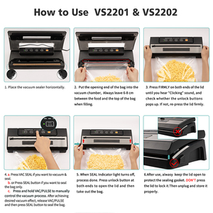 Electric Compact Portable ABS Plastic Vacuum <strong>Sealer</strong> 30cm Sealing <strong>Window</strong> Automatic Operation Eco-friendly Kitchen Use Dry Moist - Product Image 6