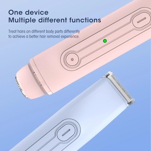 Épilateur électrique 2-en-1 pour femmes, appareil de <span class=keywords><strong>rasage</strong></span> IPX6, tondeuse pour poils pubiens, outil de toilettage des parties intimes, épilateur indolore - Product Image 6