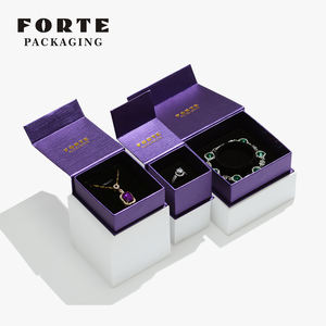 Шкатулка для ювелирных изделий из синей бумаги с бархатным кольцом - Product Image 5