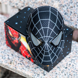 Topeng Pahlawan Cosplay Lucu dengan Lampu Mata Kontrol Sentuh, Bahan Plastik Cetak 3D, Bernapas, Manual, untuk Pesta, Hadiah - Product Image 2