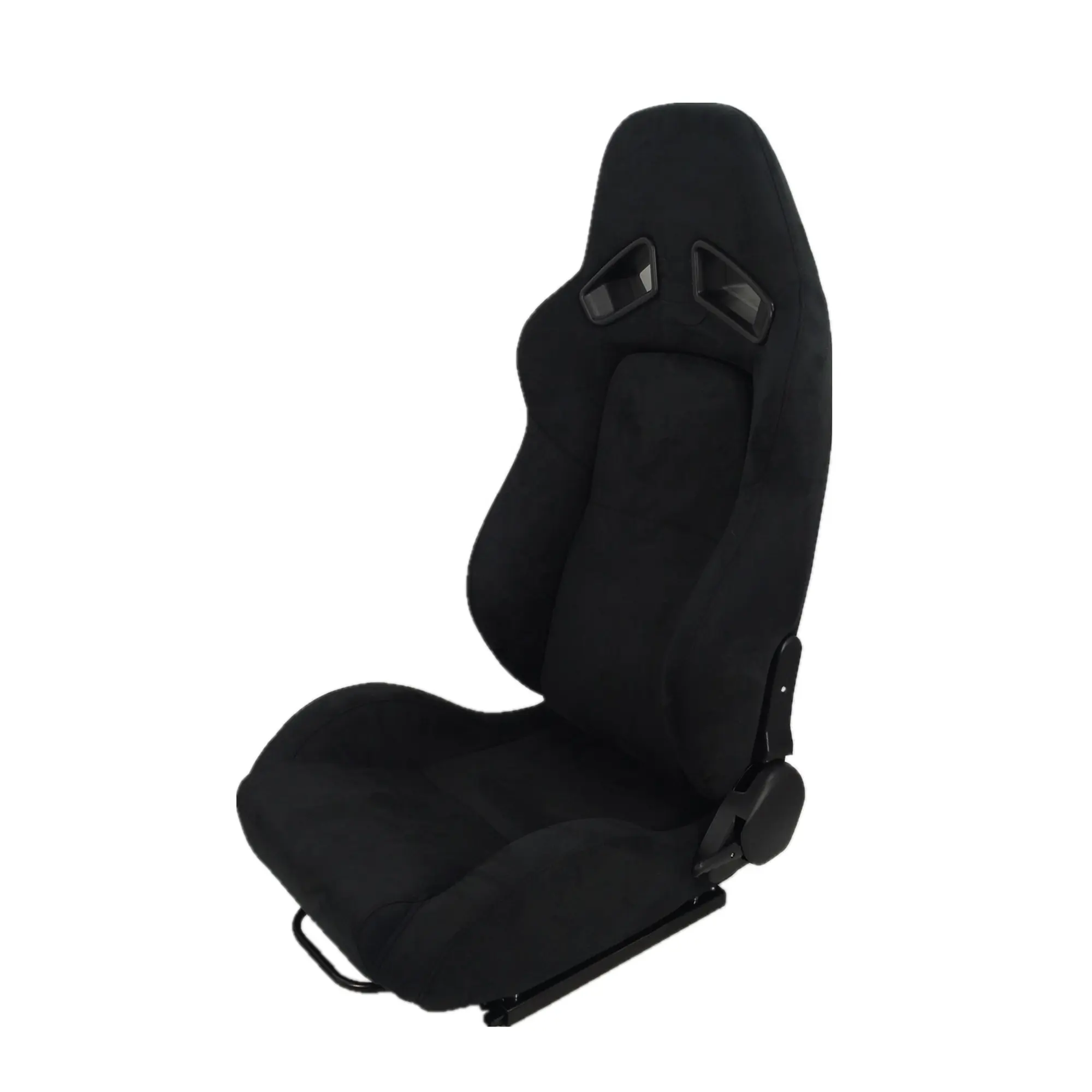 Racing Seat Zwart Suede Met Enkele Slider Enkele Adjustor Voor Auto Auto Gebruik SR7 Sport Racing Seat