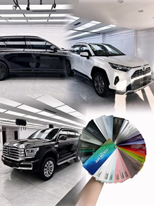 ฟิล์มเปลี่ยนสีรถยนต์ TPU คุณภาพสูง สีขาวเงา ป้องกันการเหลือง ขนาด 3M 1.52ม.*16.5ม. สำหรับหุ้มตัวถังรถยนต์ สีฟ้าไบรอนเบย์ - Product Image 3