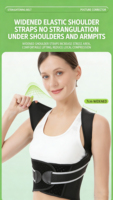 Ceinture Correctrice de Posture pour Adultes Hommes Femmes, Redresseur de Dos Ajustable, Soutien Dorsal Respirant pour Améliorer la Cyphose
