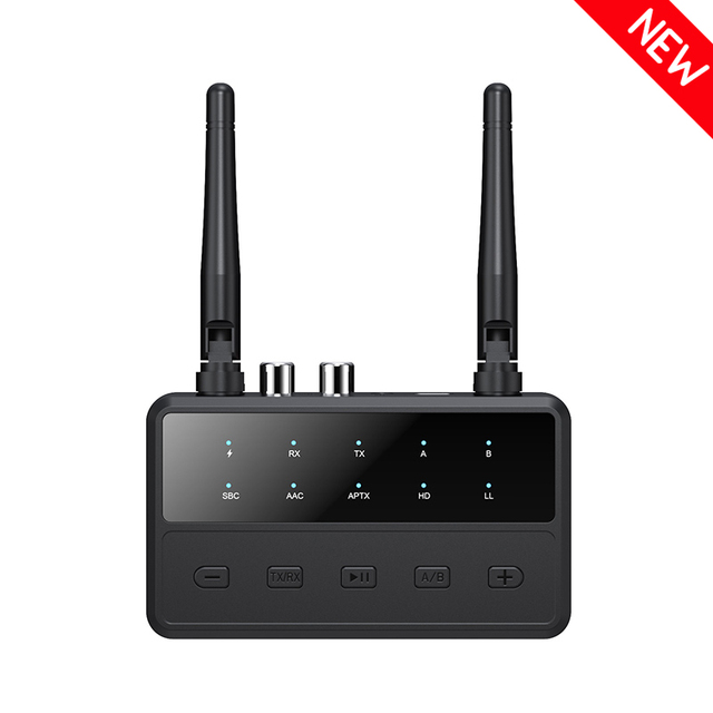 Desktop AptX-Adaptive AD/HD/LL AAC 2 in 1 Blue Tooth Audio Transmitter Receiver 3.5MM AUX RCA Stereo HiFi Music Wireless Adapter