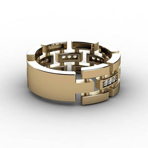 Anello Unisex Stile Punk, Gioiello di Moda Scintillante, Vendita all'Ingrosso - Product Image 3
