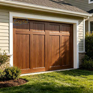 <span class=keywords><strong>Porte</strong></span> <span class=keywords><strong>de</strong></span> <span class=keywords><strong>garage</strong></span> en aluminium insonorisée LONG TAI, avec placage en bois massif, pour les communautés urbaines et les maisons calmes - Product Image 2