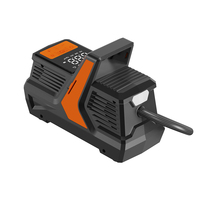 AC/DC Dual Power Electric Digital ABS Car Air Pump 4 Nozzles Portable Tire Inflator with Tire Pressure Monitor Quick Fill