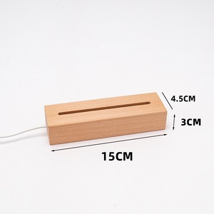 Soirée romantique personnalisée pour la Saint-Valentin Nuit en bois à LED Noms de couples Mariage souvenir de la petite amie de Bestie - Product Image 5