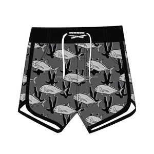 กางเกงขาสั้นเด็กชายลายฮาวายสำหรับฤดูร้อน ผ้าว่ายน้ำยืดหยุ่นสูง กางเกงขาสั้นเล่นเซิร์ฟสำหรับเด็กผู้ชาย - Product Image 2