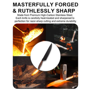 Prix usine 6 pièces 3CR13 ensembles de <span class=keywords><strong>couteaux</strong></span> de cuisine en acier inoxydable manche couvert en bois légumes fruits couperet <span class=keywords><strong>couteaux</strong></span> de <span class=keywords><strong>chef</strong></span> - Product Image 5