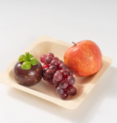 Barquette alimentaire jetable biodégradable en canne à sucre, écologique, pour événements festifs - Product Image 6