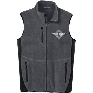 Unisex CUSTOM F228 bordado personalizado R-Tek Pro polar cremallera completa ropa de trabajo Chaleco con logotipo personalizado textos personalizables - Product Image 3