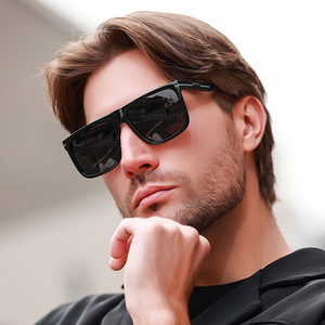 Lunettes de soleil polarisées pour hommes, rectangulaires, à bord complet, protection UV400 %, pour la pêche en plein air, P1913 - Product Image 1
