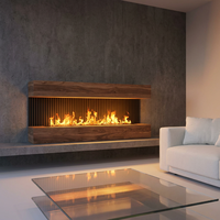 Cheminée électrique moderne à vapeur d'eau, écologique, pour la décoration intérieure, facile à utiliser, télécommande, effet de feu réaliste, insert