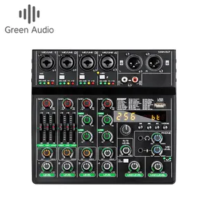 GAX-GT6 multifunktion ale kleine Mixer integrierte Soundkarte 256DSP Studio Klang qualität für Home Music Webcast Karaoke-Aufnahme
