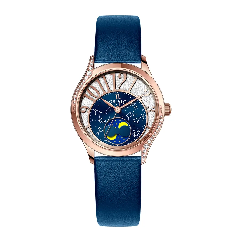 Private Label Waterproof High End Premium Custom Logo Stainless Steel Crystal Women Analog Watch Quartz Watches
