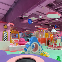 Équipement de terrain de jeu intérieur en bois pour enfants, toboggan en plastique, terrain de jeu extérieur pour enfants, ensemble de jeux
