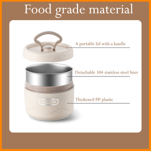 Tốt nhất bán Hộp Ăn Trưa xách tay 304 thép không gỉ cách điện hai lớp Bento hộp - Product Image 3