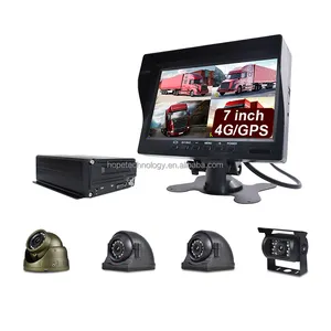 Factory 4CH HDD Mobile DVR 4G GPS Live Streaming Video Digital Recorder H.265 Vehicle CCTV Fleet Management