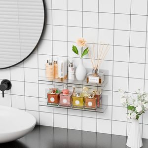 Estante Flotante Moderno de Acrílico Transparente de 15 Pulgadas para Montaje en Pared, para Discos de Vinilo, <span class=keywords><strong>Funko</strong></span> <span class=keywords><strong>Pop</strong></span>, Organizador para Sala de Estar y Baño - Product Image 5