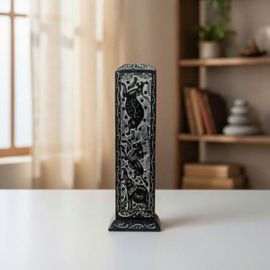 Hand-Carved Stone Incense Burner With Animal Patterns Religious Use Chinese Style Decor All-Season Home Decoration - Product Image 1
