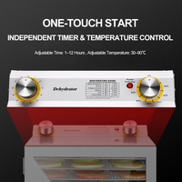 Déshydrateur alimentaire multifonctionnel à bouton mécanique pour friandises pour animaux, fruits secs et légumes