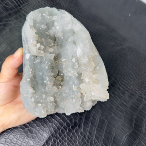 Gros Cristal Naturel diamant <span class=keywords><strong>Apophylite</strong></span> Cluster spécimen minéraux bruts Pour La Décoration de La Maison - Product Image 3