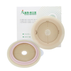 Sac stomatique Boaisi pour fuites fécales, accessoires et fournitures d'entretien pour stomes unilatéraux, base respirante et légère. - Product Image 1