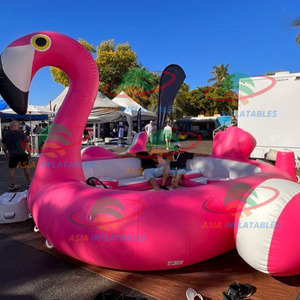 Giant <span class=keywords><strong>8</strong></span> Người <span class=keywords><strong>Inflatable</strong></span> Nhiệt Đới Đảo Tahiti Nổi, <span class=keywords><strong>Inflatable</strong></span> Đảo Nổi Cho Các Bên Hồ Bơi - Product Image 4