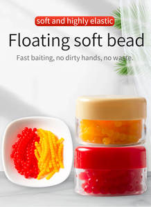 Bola de flotabilidad dulce, aparejos de pesca de carpa Artificial, <span class=keywords><strong>Comida</strong></span> para peces, cuentas de sabor de pesca de carpa, cebo de gelatina de pesca, cebo de cuentas suaves - Product Image 2
