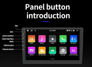 <span class=keywords><strong>Autoradio</strong></span> Android 2 Din avec GPS, écran tactile multimédia, compatible CarPlay sans fil pour Toyota Tacoma - Product Image 4