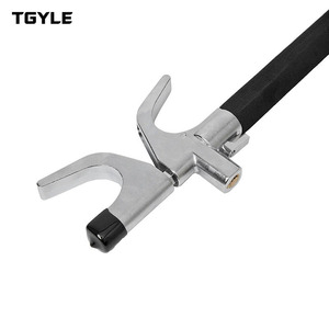 Trava de Segurança Automotiva em U de Ferro para Volante com 3 Chaves, Ajustável, Telescópica, Antifurto, com Luzes Internas - Product Image 1