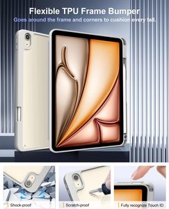 Étui fin pour <span class=keywords><strong>iPad</strong></span> Air 11 M3 2025, support fin, <span class=keywords><strong>coque</strong></span> antichoc avec dos transparent en acrylique pour <span class=keywords><strong>iPad</strong></span> Air 5e/4e génération 10,9 pouces 2022 - Product Image 6