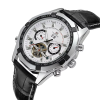 Montre Tourbillon Calendrier Homme de Luxe Grand Cadran Affaires Lumineuse Mécanique Automatique Montre Automatique