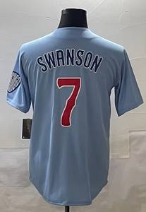 رخيص جديد قميص بيسبول أمريكي مخيط أعلى قميص شيكاغو #7 سوانسون #44 ريزو #27 سوزولي #4 نمو أرمسترونج - Product Image 4