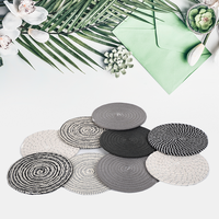 Napperon rond tressé en corde de coton, 1 pièce, résistant à la chaleur, napperon de Table en tissu épais, dessous de plat absorbant