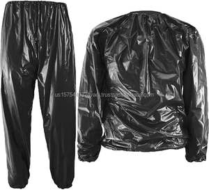Venta al por mayor caliente Sauna traje para hombres mujeres pérdida de peso Sauna sudor traje ejercicio adelgazamiento gimnasio Fitness entrenamiento pesado Sauna traje - Product Image 3