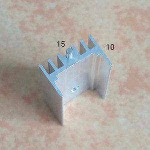 Disipador de calor de aluminio de 15x10x25mm con orificio para transistor TO220 MOSFET 7805, disipación de calor - Product Image 3