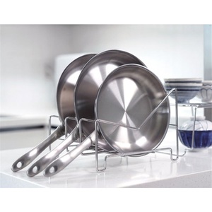 Stainless Steel Double Tier Waterproof Towel <b>Rack</b> Standing Kitchen Storage Holder with Modern Design - Product Image 2