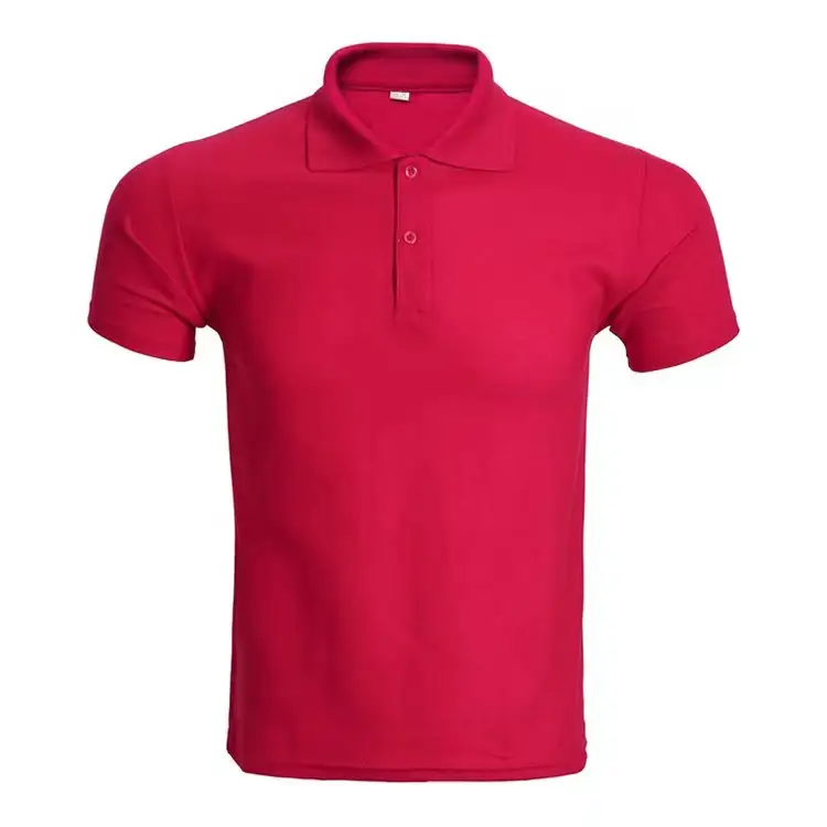Lidong-polo deportivo de secado rápido para hombre, camiseta barata en blanco y rojo, venta al por mayor