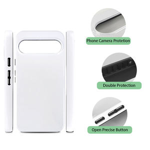Funda de transferencia de calor de doble capa 2 en 1, fundas de teléfono móvil personalizadas con revestimiento de sublimación resistente 3D <span class=keywords><strong>para</strong></span> Google Pixel 9 9 Pro - Product Image 2