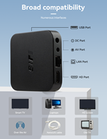 Mini TV Box U16 de Alta Popularidad, Quad Core, Android 10.0, con WiFi 4K HD 2.4G/5GHz, BT 5.0, Control Remoto