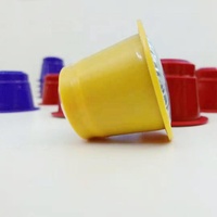 Conteneur de capsules de café en plastique vide à haute barrière, compatible, en stock